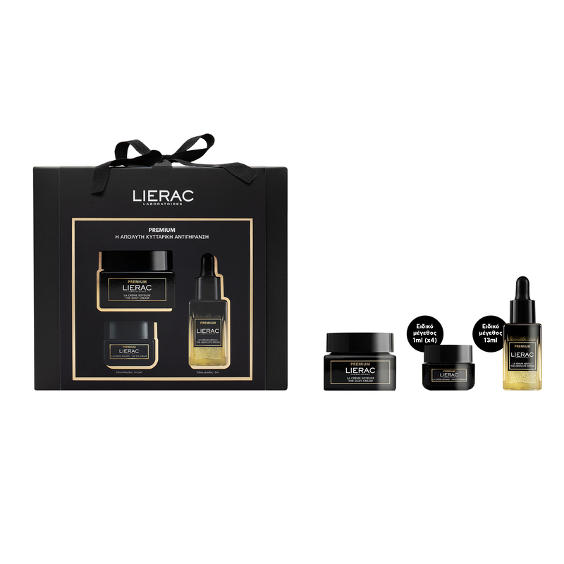 LIERAC - PROMO PACK PREMIUM La Creme Soyeuse - 50ml, Le Serum Absolu - 13ml & La Creme Regard - 4x1ml